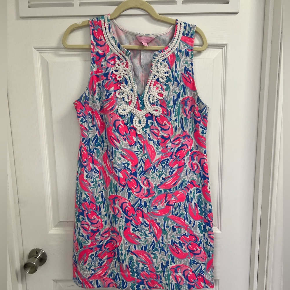Lilly Pulitzer Pink and Blue Mini Dress
